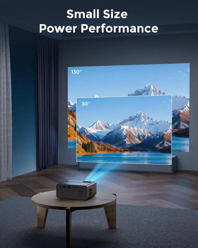 Alt view image 13 of 14 - Mini Projector, 2025 Upgraded Full HD 1080P Support Video Projector, Portable Small Movie Projector, Compatible with iOS/Android/Windows/TV Stick/Box/USB/HDMI