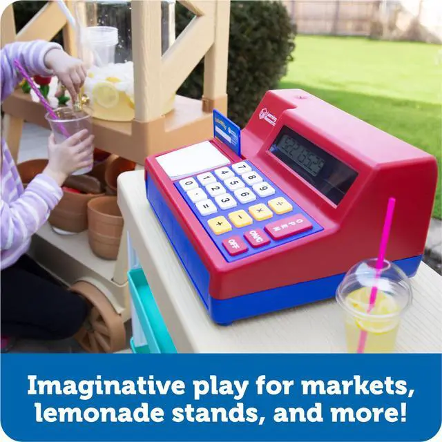 Alt view image 10 of 14 - Pretend & Play Calculator Cash Register Toy - Gift for Kids, Toddler Toys, Play Money & Credit Card, Shopping Store Playset, Educational Preschool Activities