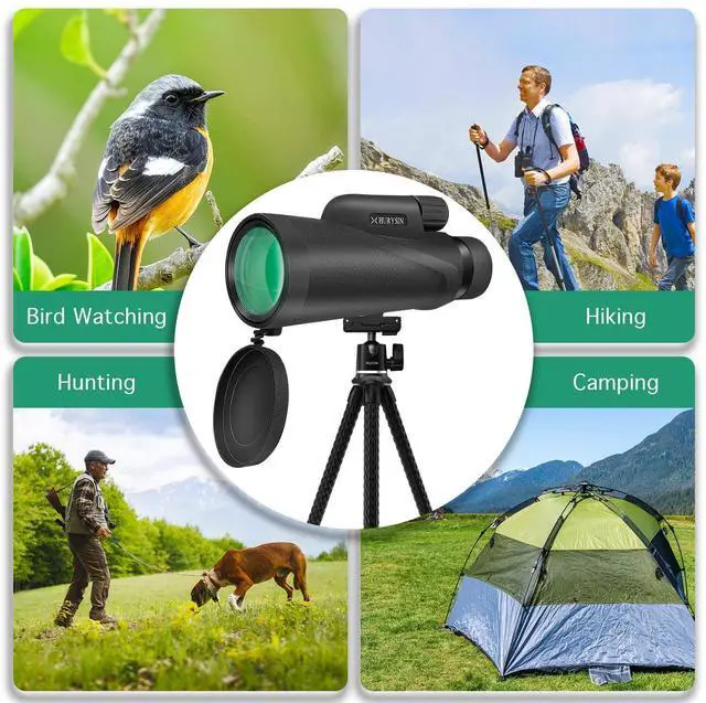Alt view image 12 of 14 - 8x42 Monocular Telescope Military-Grade, Compact, Waterproof & Fogproof, Nitrogen-Filled, FMC Green Coated Optics, BK7 Prism, Ideal for Bird Watching, Hunting, Camping & Wildlife Observation