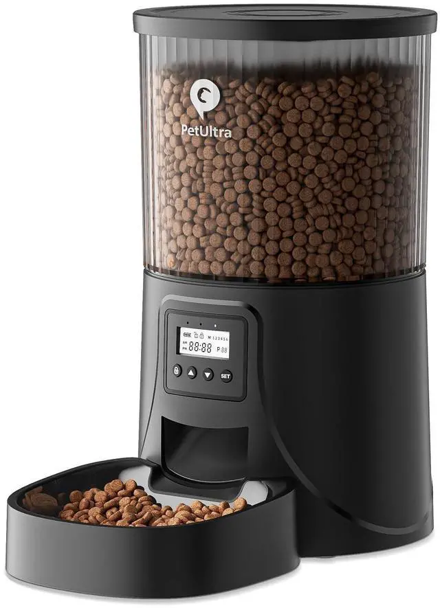 Alt view image 8 of 14 - Automatic Cat Feeder: 4L Timed Cats Food Dispenser Programmable 1-6 Meal for Cat and Small Medium Dog- Auto Pet Feeder Easy to Set Up Dual Power Supply with Desiccant Bag| Detachable Washable