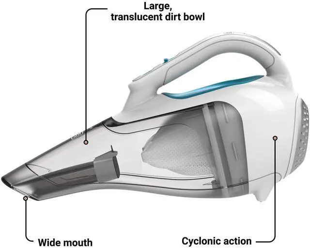 Alt view image 9 of 14 - dustbuster Cordless Handheld Vacuum, Portable Vacuum for Car and Home Rechargeable, Powerful Suction, Wide Mouth (HHVI315JO42)
