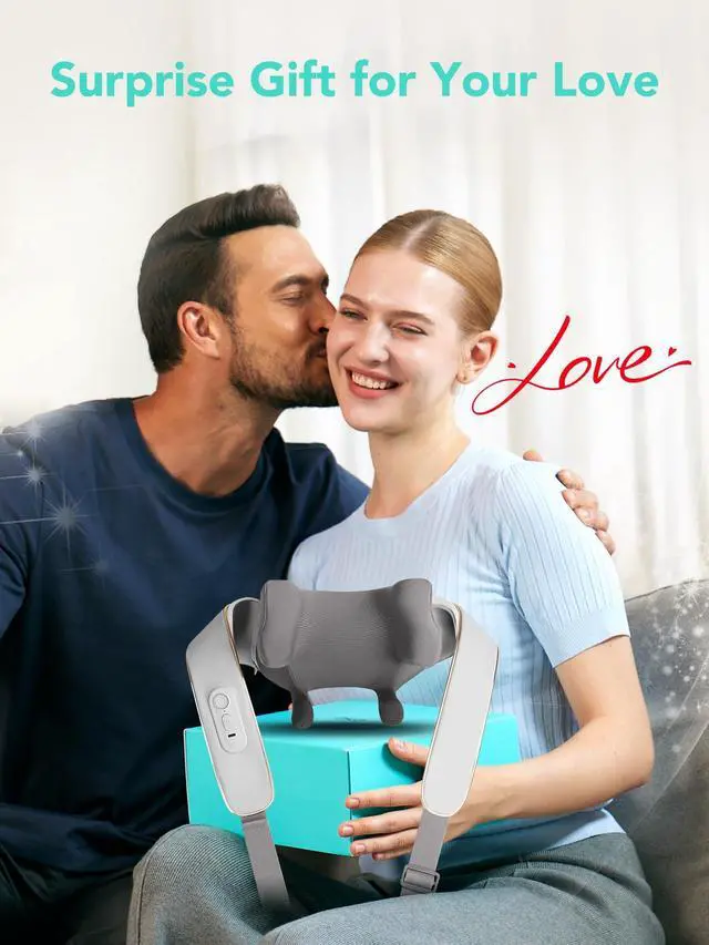 Alt view image 9 of 14 - 2025 Neck Massager for Pain Relief, Deep Tissue 6D Kneading with Heat, Cordless Neck & Shoulder Massage, Valentine Gift for Men & Women, H5 Mini