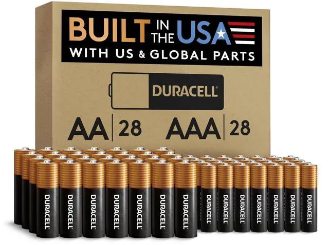 Alt view image 7 of 12 - Coppertop AA + AAA Batteries, 56 Count (Pack of 1), Re-closable for Quick Access and Organized Storage, Includes 28 Double A and 28 Triple A Batteries
