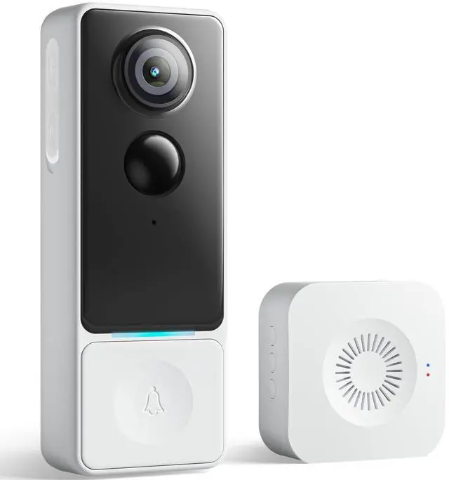 Alt view image 8 of 14 - 3MP Camera Doorbell Camera Wireless Video Doorbell 2K HD- No Subscription Required, Free Human Motion Detection, Package Detection, Battery Powered, Works with Alexa &Google Assistant,2.4GHz WiFi Only