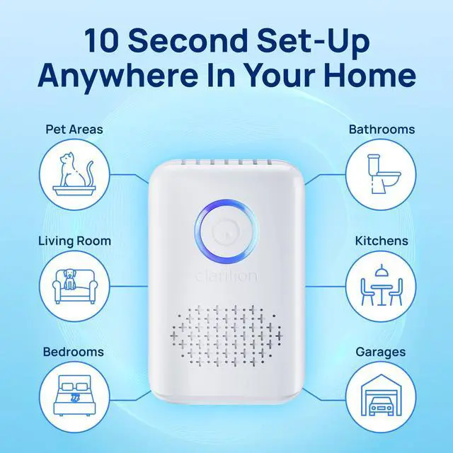 Alt view image 14 of 14 - ODRx - UV-C Cat Odor Deodorizer & Eliminator, Removes Cat Pee Smell, Filterless, Quiet, Compact Air Freshener for Bedrooms, Living Rooms, Litter Box Areas, Eliminates Ammonia Odors