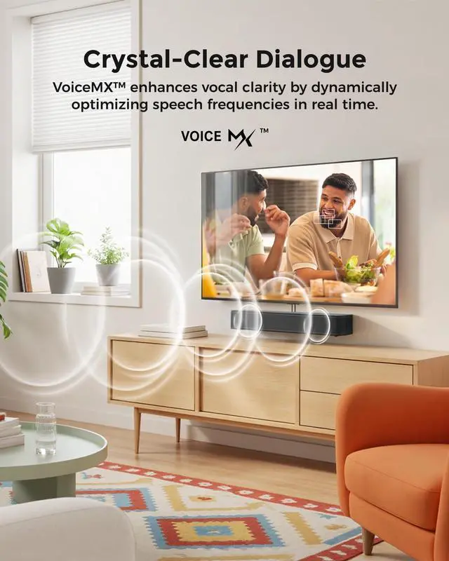 Alt view image 11 of 14 - 2.1ch Surround Sound Bar for TV, Built-in Subwoofer, Peak Power 132W, App Control, 16 Inches Bluetooth 5.4 TV Speakers Soundbar, All-in-one PC Soundbar, Opt/AUX/Wall Mount, Poseidon M20 Pro