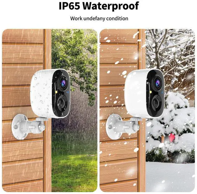 Alt view image 14 of 14 - Security Cameras Wireless Outdoor,2K Indoor WiFi Wireless Cameras,Outside Battery Powered Camera for Home Security,AI Motion Detection,Color Night Vision,Spotlight,Siren Alarm,SD/Cloud Storage,2 Pack