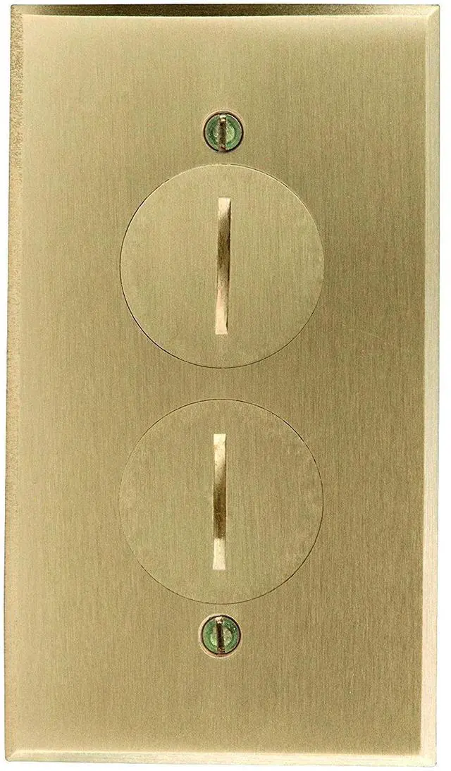 Alt view image 10 of 12 - Screw Cap Cover Floor Box kit, 5 x 2.8 1-Gang, 20A Tamper-Weather Resistant Duplex Receptacle Outlet, Watertight Gasket, Corrosive Resistant, UL Listed, 975506-C, Brass
