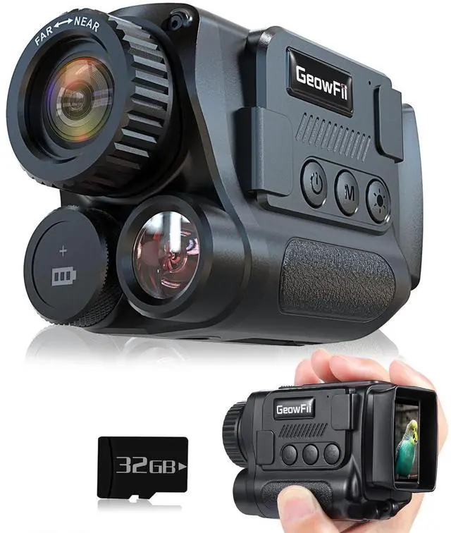 Alt view image 8 of 14 - Night Vision Monocular, 4K Infrared Digital Night Vision Goggles with 850nm IR, 40M Photo & 4K Video, 984FT Range, 8X Zoom, Rechargeable Battery, 32GB Card for Hunting Camping Adventure