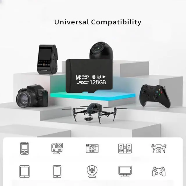 Alt view image 12 of 14 - 128GB 2-Pack MicroSDXC Cards A1 U3 V30 SD Adapter USB Reader High Endurance TF Card Dash Cam Security Camera 4K
