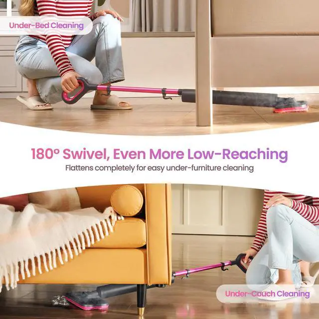 Alt view image 12 of 14 - Steam Mop Cleaner Powerful - 15s Fast Heat-Up, Chemical-Free for Hardwood/Tile/Laminate & Floors/Walls, Washable Pads, 3 Modes for Carpet, Lightweight, Self-Standing, Sleek Design