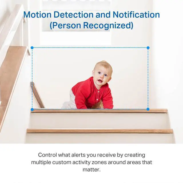 Alt view image 13 of 14 - 2K Indoor Pan/Tilt Wired Security Camera - Works as a Baby Monitor & Pet Camera, Motion Detection, 2-Way Audio, Siren, Night Vision, No-Subscription Local Storage or Optional Cloud, C211 (2-Pack)