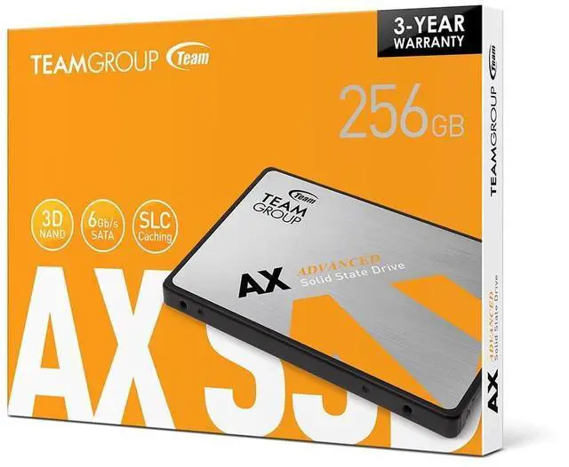 Alt view image 12 of 12 - AX2 256GB 3D NAND TLC 2.5 Inch SATA III Internal Solid State Drive SSD (Read Speed up to 520 MB/s) Compatible with Laptop & PC Desktop T253A3256G0C101