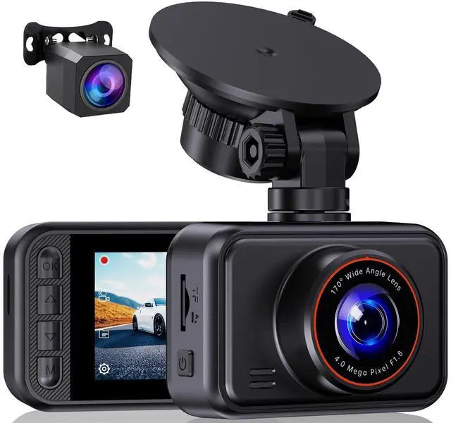 Alt view image 8 of 14 - Dash Cam Front and Rear, 2.5K Dual Dash Camera for Cars, 2560P Mini Car Camera, 2 inch IPS Screen, WDR Night Vision, 24 Hours Parking Monitor, G-Sensor, Support 256 GB Max