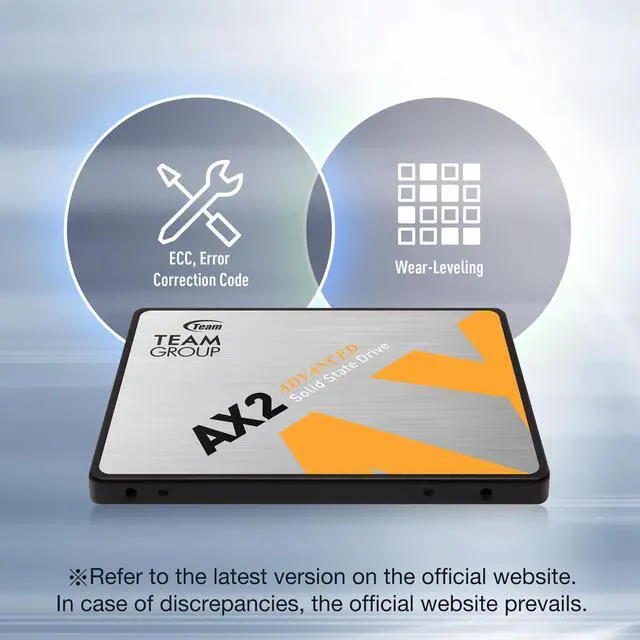 Alt view image 11 of 12 - AX2 256GB 3D NAND TLC 2.5 Inch SATA III Internal Solid State Drive SSD (Read Speed up to 520 MB/s) Compatible with Laptop & PC Desktop T253A3256G0C101