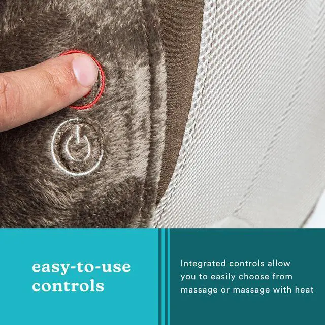 Alt view image 14 of 14 - Shiatsu Back Massager with Heat, 3D Deep Tissue Massage Pillow for Neck & Shoulders, Electric Kneading Lumbar Massager Cushion for Upper & Lower Back Pain Relief, Portable Home Office Travel