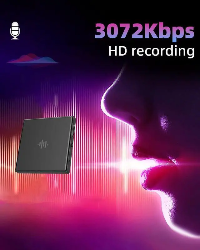 Alt view image 13 of 14 - 128GB Magnetic Voice Recorder,Audio Recorder with AI-Triple Intelligent Noise Cancellation,3072Kbps Recording Device with 9200Hours Store, Voice Activated Recorder for Lectures, Meetings, Intervie