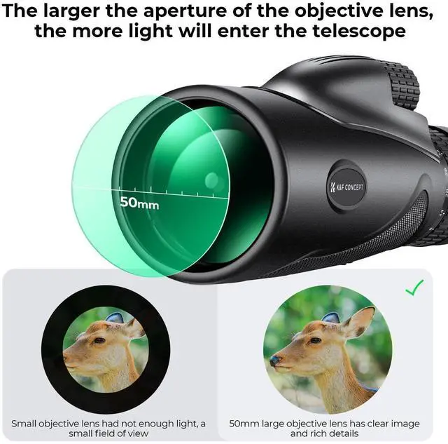 Alt view image 11 of 14 - 8-32X50 Zoom Monocular - High Power Dual Focus Prism Compact Monoculars for Kids Adults, with Phone Adapter, Low Light Night Vision, FMC Lens for Bird Watching Hunting Travel Camping Starg