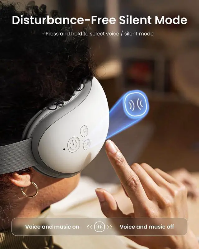 Alt view image 13 of 14 - Mothers Day Gifts for Women, Eye Massager with Heat, FSA Eligible HSA, Eye Mask for Migraine Relief, Birthday Gifts for Men Mom Her, Sleep Mask for Reduce Strain and Dry Eyes, Eyeris 1