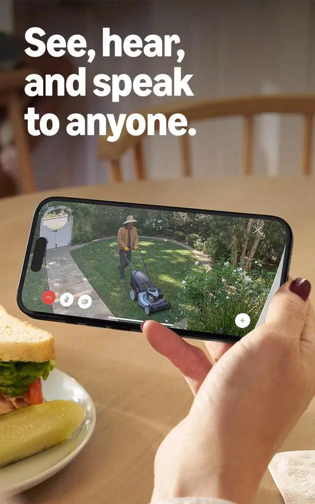 Alt view image 6 of 8 - Outdoor Cam (Stick Up Cam), Weather-resistant home or business security camera, outdoor ready, Live View, Color Night Vision, Two-Way Talk, motion alerts, Works with Alexa, White