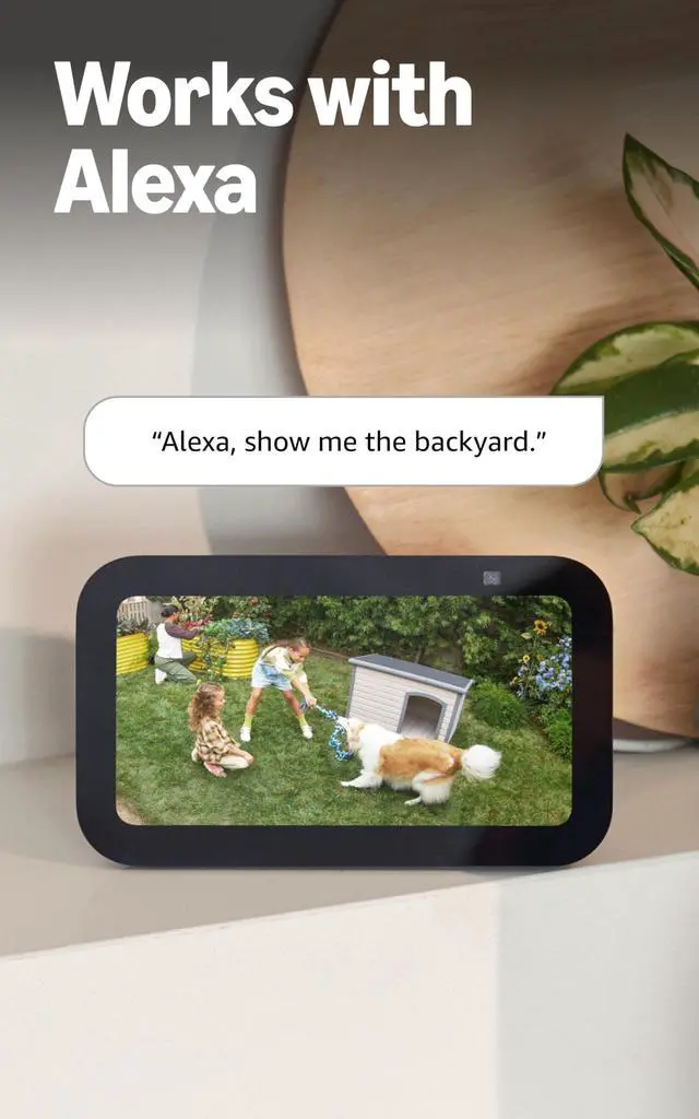 Alt view image 8 of 8 - Outdoor Cam (Stick Up Cam), Weather-resistant home or business security camera, outdoor ready, Live View, Color Night Vision, Two-Way Talk, motion alerts, Works with Alexa, White