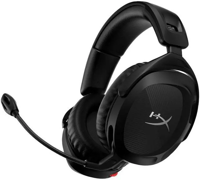 Alt view image 8 of 15 - Cloud Stinger 2 - Wireless Gaming Headset Compatible with PC. Noise-cancelling Swivel-to-mute Microphone, Comfortable Memory Foam, UP to 20 hours of battery life,Black