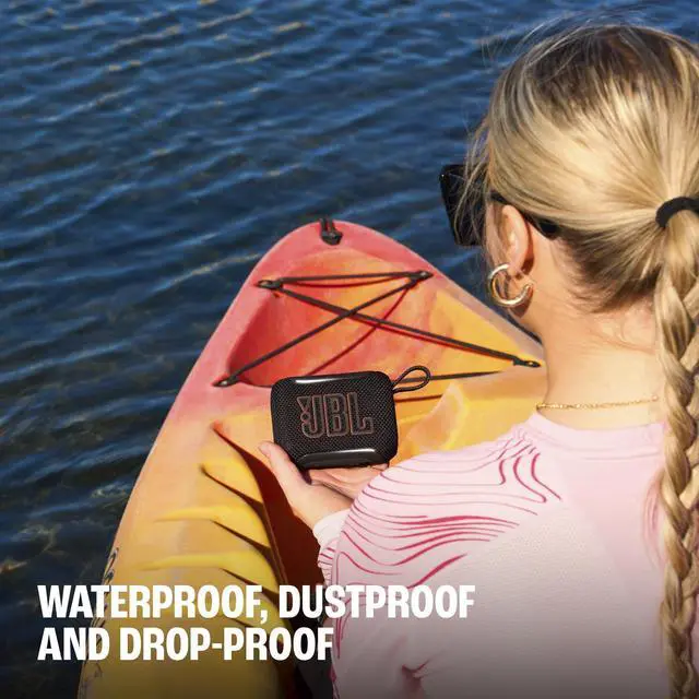 Alt view image 14 of 14 - Go 5 - Ultra-Portable Waterproof & Drop-Proof Speaker with JBL Legendary Sound & Ambient Edge Lighting, AirTouch Instant Stereo Pairing or Link Multiple Compatible Speakers via Auracast (Black)