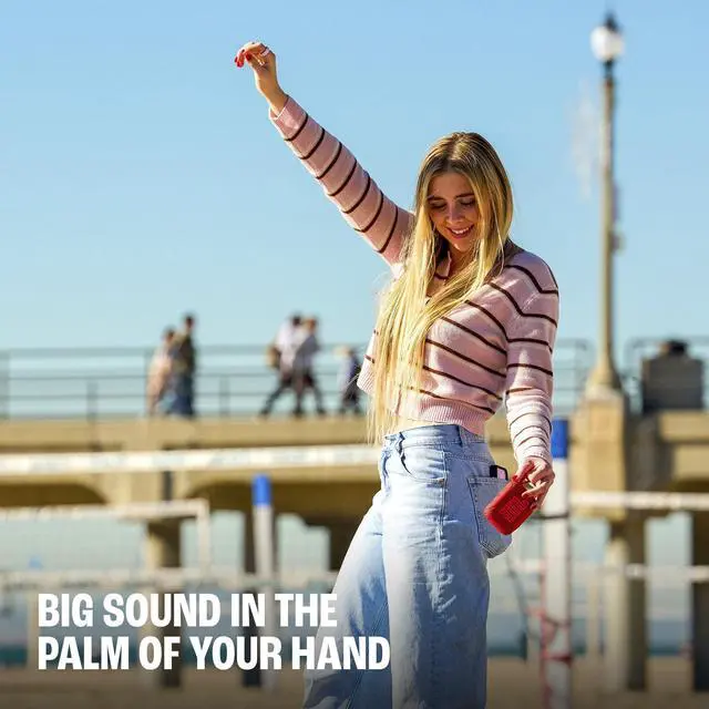 Alt view image 12 of 14 - Go 5 - Ultra-Portable Waterproof & Drop-Proof Speaker with JBL Legendary Sound & Ambient Edge Lighting, AirTouch Instant Stereo Pairing or Link Multiple Compatible Speakers via Auracast (Black)