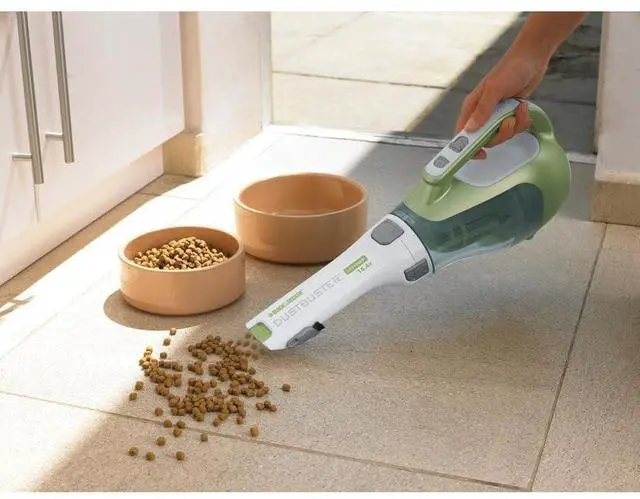 Alt view image 9 of 14 - dustbuster AdvancedClean Handheld Vacuum Cordless, Compact Home and Car Vacuum with Crevice Tool, Rotating Nozzle and Charging Station, Large Dust Bowl (CHV1410L)
