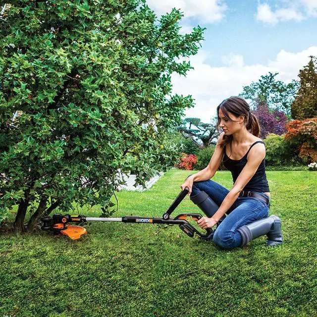Alt view image 14 of 14 - Cordless String Trimmer & Lawn Edger, 12'' Electric Weed Wacker with 4.63 LBS, 20V Weed Eater with 90° Pivoting Head, Batteries & Charger Not Included, WG163.9