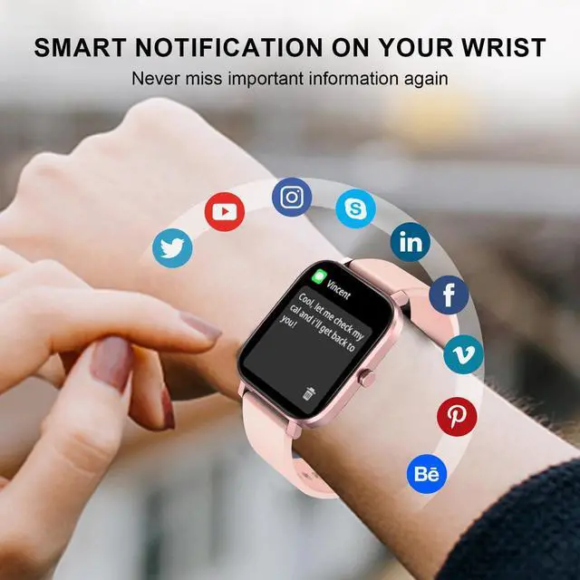 Alt view image 11 of 14 - Smart Watch for Women Fitness Tracker Watch for Android/iOS Phones, Activity Trackers and Smartwatches with Heart Rate/Sleep Monitor, Step Counter, Waterproof Smart Watches