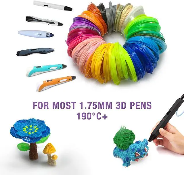 Alt view image 11 of 13 - 3D Pen Print Filament - 20 Bundle PLA Refills for 3D Printing - Ideal for Art, Crafts, Doodler to Create - is Great Birthday and Christmas Gifts for Kids