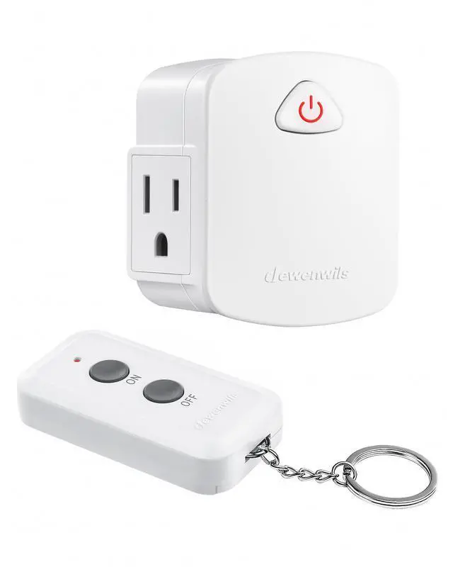 Alt view image 8 of 14 - Remote Control Outlet, Upgraded Version Wireless Remote Light Switch for Lamp, Household Appliances, 15A/1875W, 100 FT Long Range, Compact Side Plug, ETL Listed, White