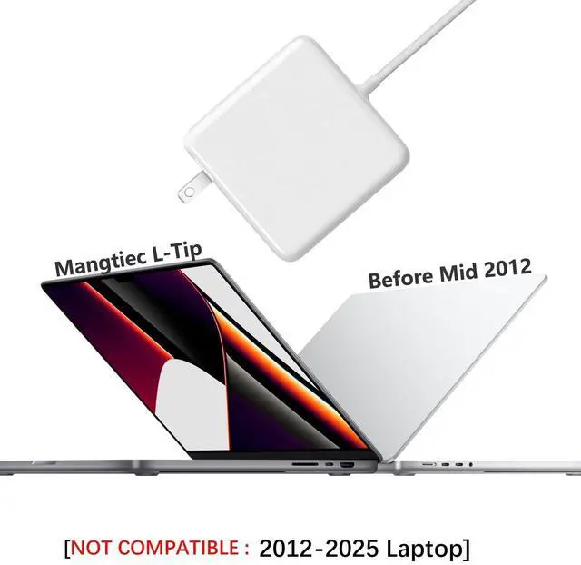 Alt view image 9 of 14 - Mac Book Pro Charger - 85W Mag 1 Power Adapter,Compatible with Mac Book Pro (Before Mid 2012 Models)