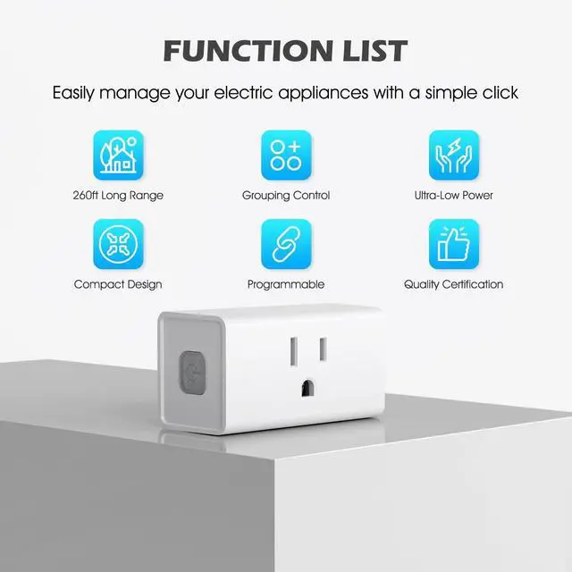 Alt view image 10 of 14 - Remote Control Outlet 15A Wireless Light Switch for Household Appliances, 260 FT Range, Electrical Outlet Switch, FCC Certified, ETL Listed, 4 Outlets + 1 Remote