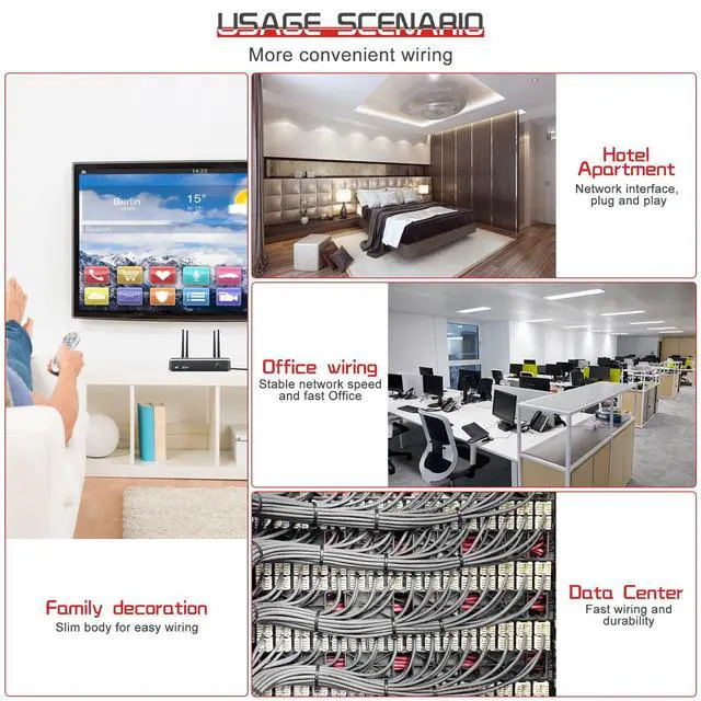 Alt view image 11 of 12 - Cat 8 Ethernet Cable 50 ft,1.5ft 6ft 10ft 20ft 25ft 30ft 75ft 100ft 150ft 200ft Heavy Duty High Speed Network Internet Cable,26AWG 40Gbps 2000Mhz,Indoor&Outdoor Shielded RJ45 Cable
