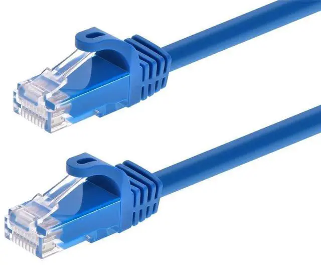 Alt view image 10 of 12 - Cat6 5ft Blue 12-Pk Patch Cable UTP 24AWG 550MHz Pure Bare Copper Snagless RJ45 Flexboot Series Ethernet Cable