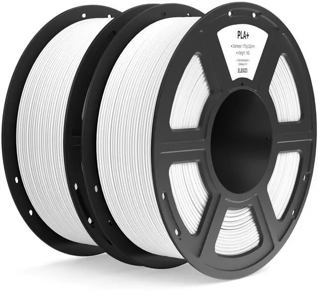 Alt view image 8 of 14 - PLA+ Filament 1.75mm White 2KG, High Toughness PLA Plus 3D Printer Filament Dimensional Accuracy +/- 0.02mm, 2pcs 1kg Spool(2.2lbs) Fits for Most FDM 3D Printers
