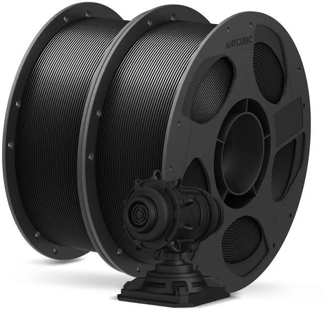 Alt view image 8 of 14 - PLA Plus (PLA+), 3D Printer Filament 1.75mm Bundle, High Toughness, Dimensional Accuracy +/- 0.02mm, Print with Most FDM 3D Printers, 1KG Reusable Spool, 2kg, Black + Black