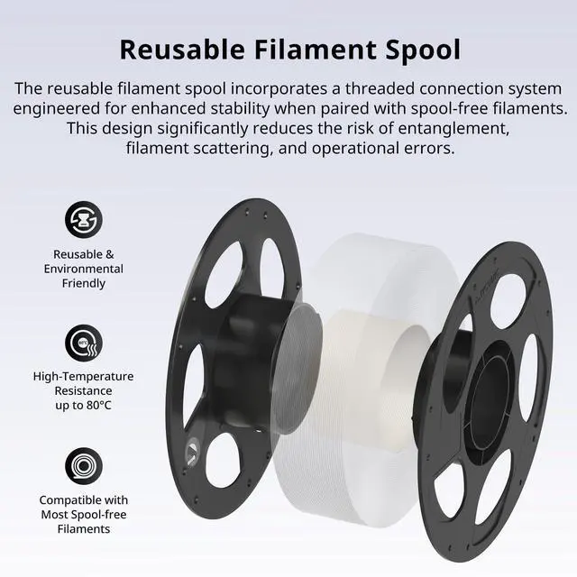 Alt view image 14 of 14 - PLA Plus (PLA+), 3D Printer Filament 1.75mm Bundle, High Toughness, Dimensional Accuracy +/- 0.02mm, Print with Most FDM 3D Printers, 1KG Reusable Spool, 2kg, Black + Black