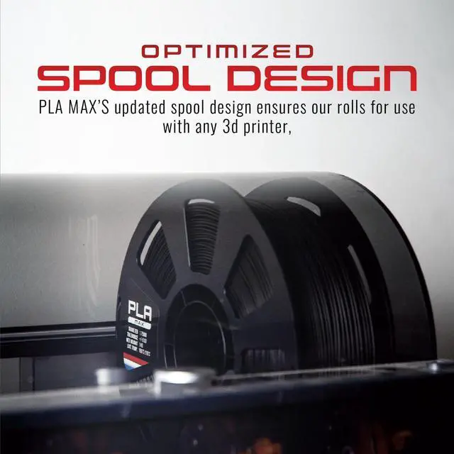 Alt view image 9 of 12 - V2 Black 3D Printer Filament Made in The USA, 1.75mm Diameter 1 KG Spool, Premium USA Made 3D Printing Filament