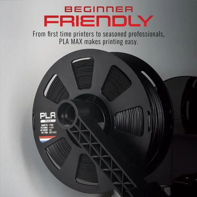 Alt view image 11 of 12 - V2 Black 3D Printer Filament Made in The USA, 1.75mm Diameter 1 KG Spool, Premium USA Made 3D Printing Filament