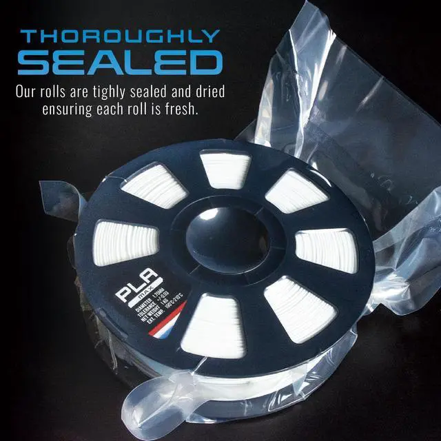 Alt view image 10 of 12 - V2 Black 3D Printer Filament Made in The USA, 1.75mm Diameter 1 KG Spool, Premium USA Made 3D Printing Filament