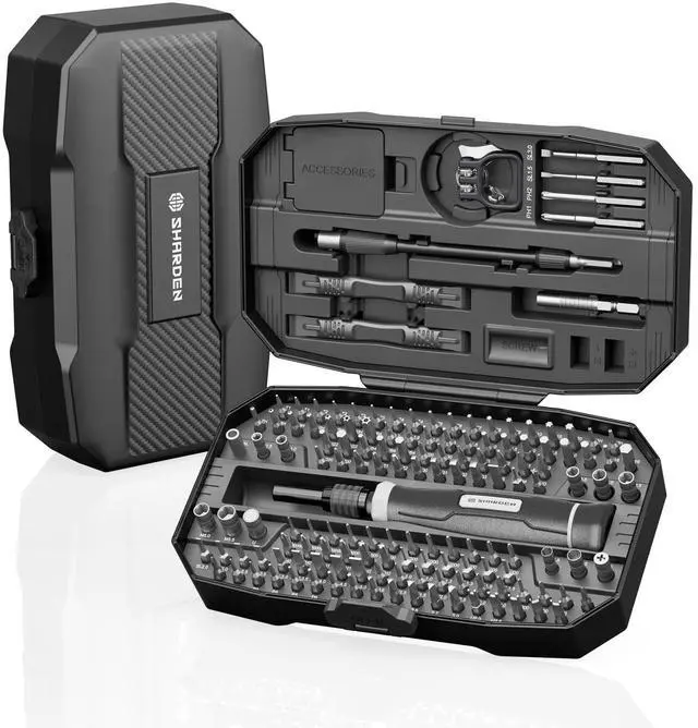 Alt view image 8 of 14 - Precision Screwdriver Set, Small Screwdriver Set with Torx, Pentalobe, Tri-wing, Mini Repair Tool Kit for PC, Laptop, MacBook, Computer, PS5, Phone, Watch, Glasses, Electronic (153 in 1 Black)