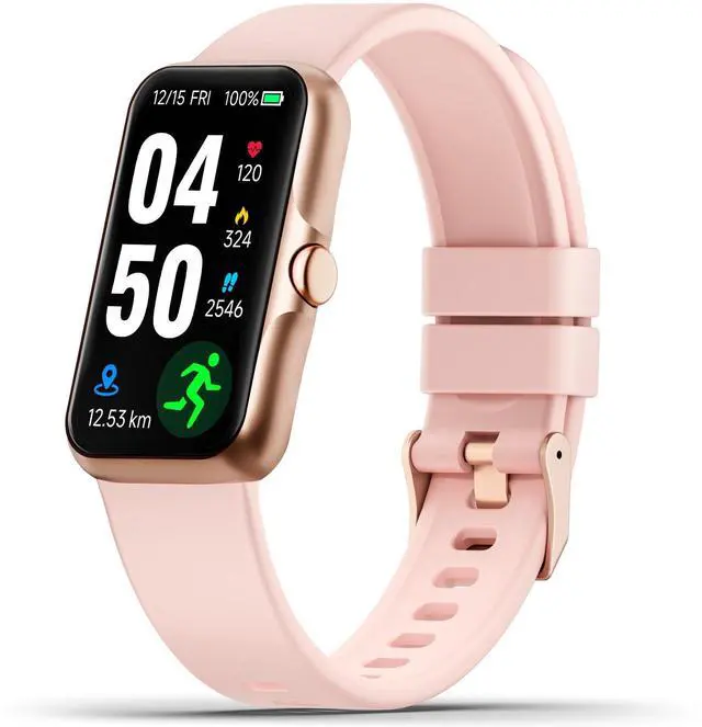 Alt view image 7 of 12 - Fitness Tracker with 24/7 Continuous Heart Rate, Blood Oxygen Monitor, Smart Watch with Sleep Monitor, IP68 Waterproof Activity Tracker Step Counter for Women Men (Pink)
