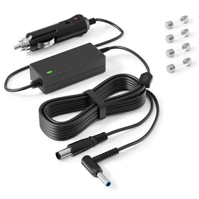 Alt view image 8 of 14 - Car Charge Replacement for HP Laptop Car Charger 90W Compatible with HP 15 17 Spectre Pavilion Envy EliteBook X360 Touchsmart 15 13 M6 Stream 11 13 14 Chromebook 11 G4 G5 EE Vehicle Charger