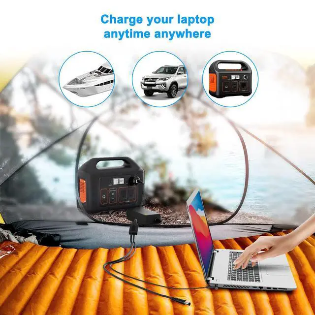 Alt view image 14 of 14 - Car Charge Replacement for HP Laptop Car Charger 90W Compatible with HP 15 17 Spectre Pavilion Envy EliteBook X360 Touchsmart 15 13 M6 Stream 11 13 14 Chromebook 11 G4 G5 EE Vehicle Charger