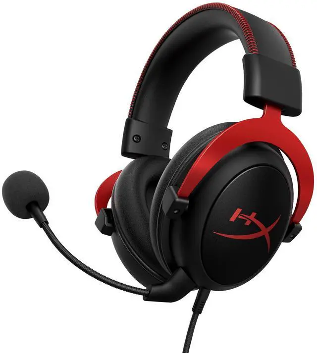 Alt view image 8 of 14 - II Gaming Headset - 7.1 Surround Sound - Memory Foam Ear Pads - Durable Aluminum Frame - Multi Platform Headset - Works with PC, PS4, PS4 PRO, Xbox One, Xbox One S - Red (KHX-HSCP-RD)