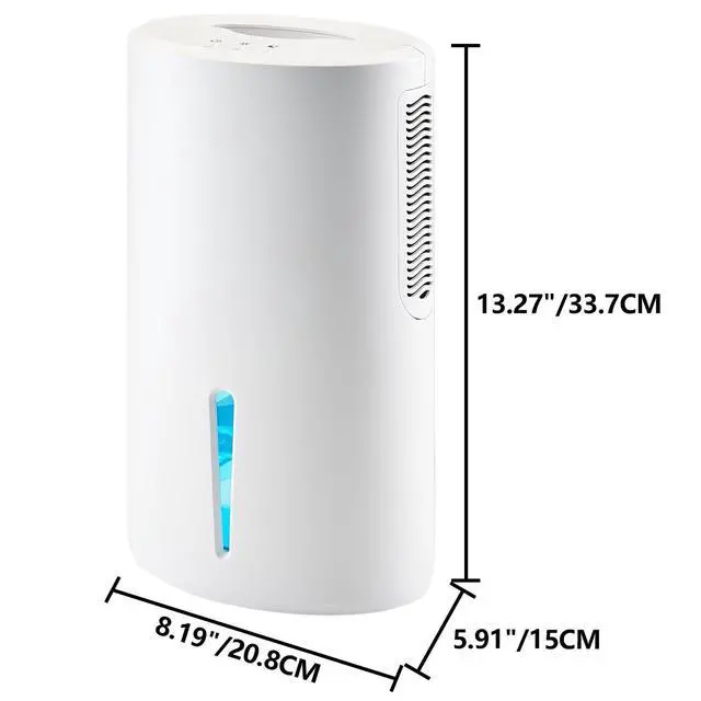 Alt view image 9 of 14 - Small Dehumidifier for Bedroom up to 1000 Sq.Ft, 68 OZ Water Tank Dehumidifier for Home with Auto Shut-Off, Mini Dehumidifier with 7 Color LED Lights for Bathroom, Basement, Closet, Garage, RV