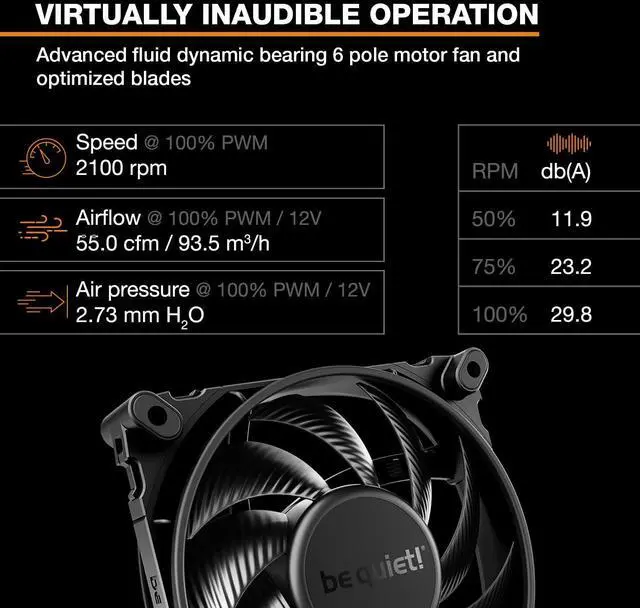 Alt view image 10 of 14 - 5 CPU air Cooler | Extremely high Cooling Performance | 6 high-Performance Heat Pipes | Silent Wings 4 120mm PWM Fan | high RAM and VRM Cooler Compatibility | BK035
